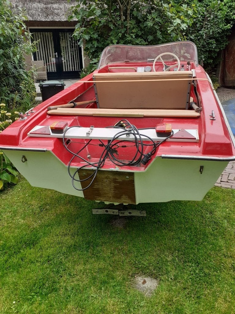 speedboot, Watersport en Boten, Speedboten, Gebruikt, Overige merken, Benzine, Buitenboordmotor, Polyester, 1.85 meter, Ophalen