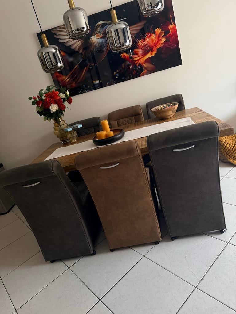 Leen Bakker stoelen - Eetkamerstoelen met wieltjes, Ophalen
