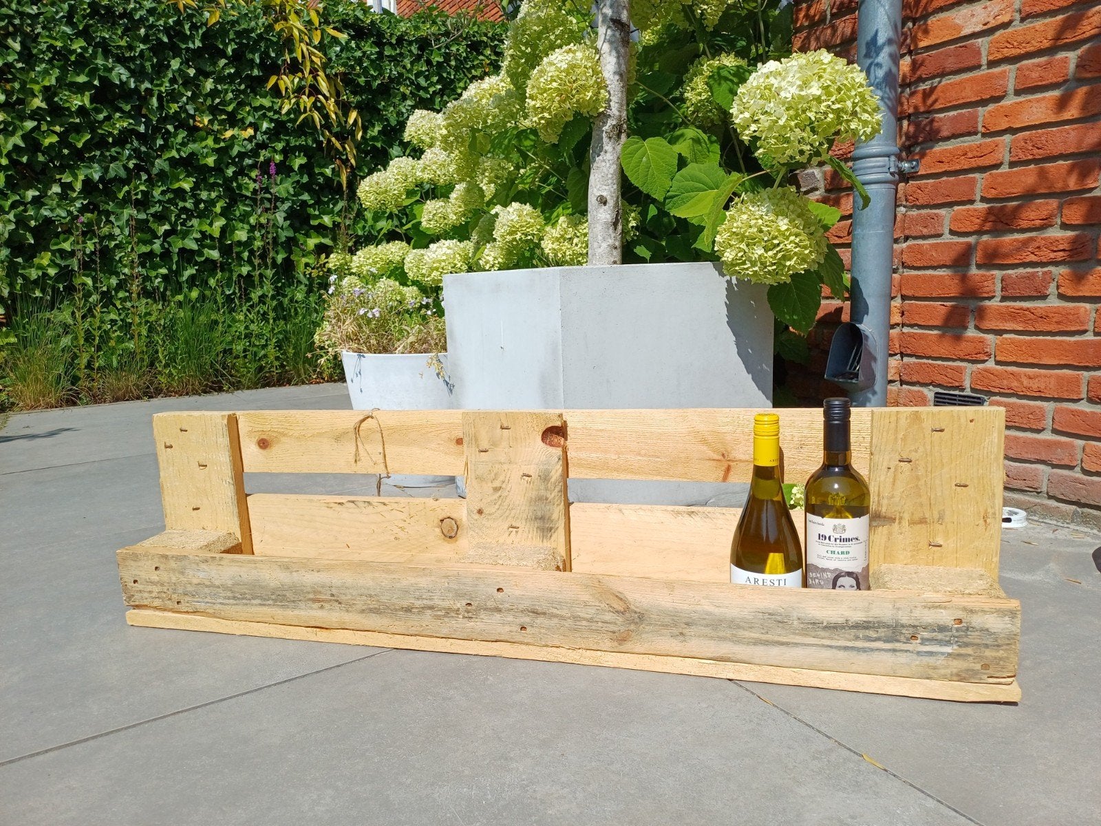 2x houten wijnrek te koop, Ophalen, Hout