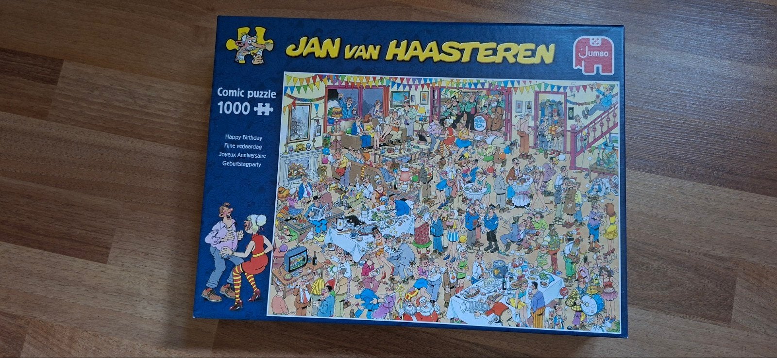 Jan van Haasteren Comic Puzzel - Happy Birthday 1000 stukjes, Ophalen of Verzenden, 500 t/m 1500 stukjes, Gebruikt, Legpuzzel