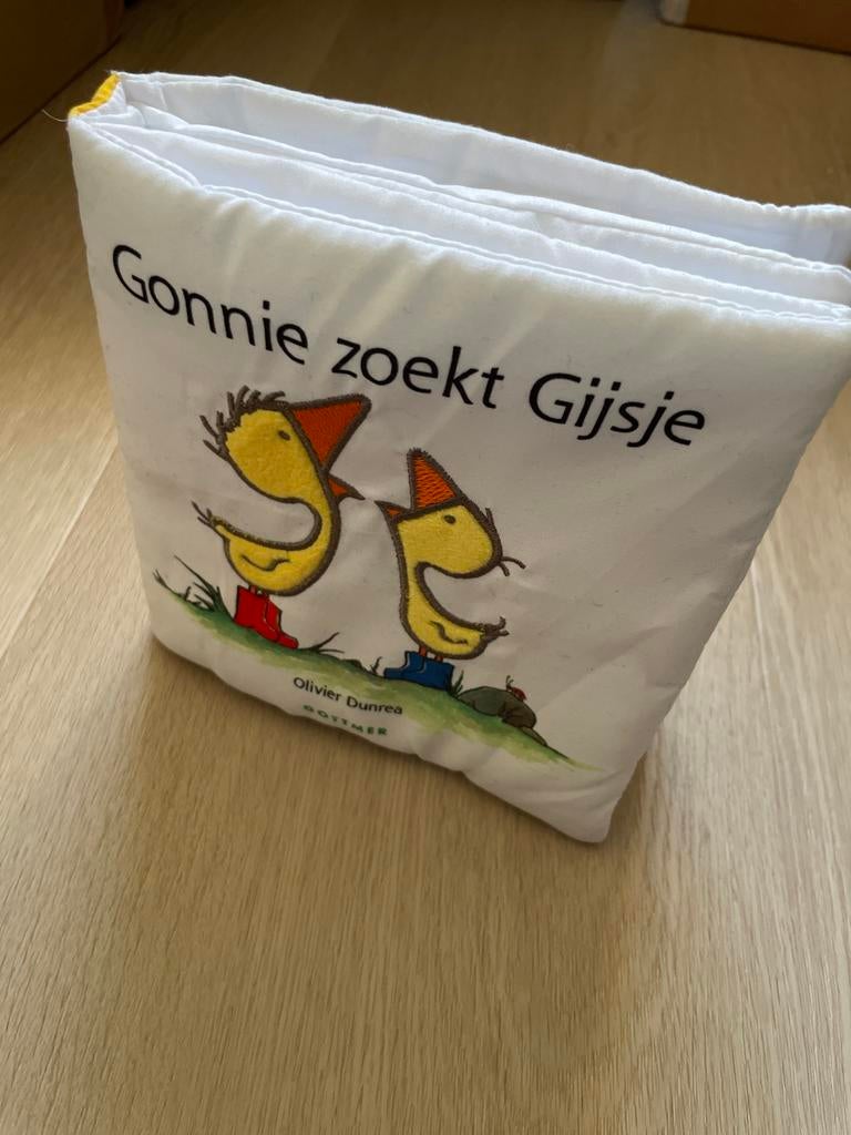 Gezellig stoffen boekje Gonnie zoekt Gijsje, Ophalen of Verzenden, Nieuw, Uitklap-, Voel- of Ontdekboek, 0 tot 6 maanden