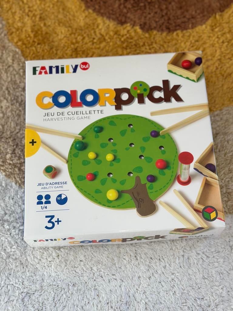 Colorpick - Oxybul - Appels plukken spel kleuren motoriek, Ophalen of Verzenden, Zo goed als nieuw
