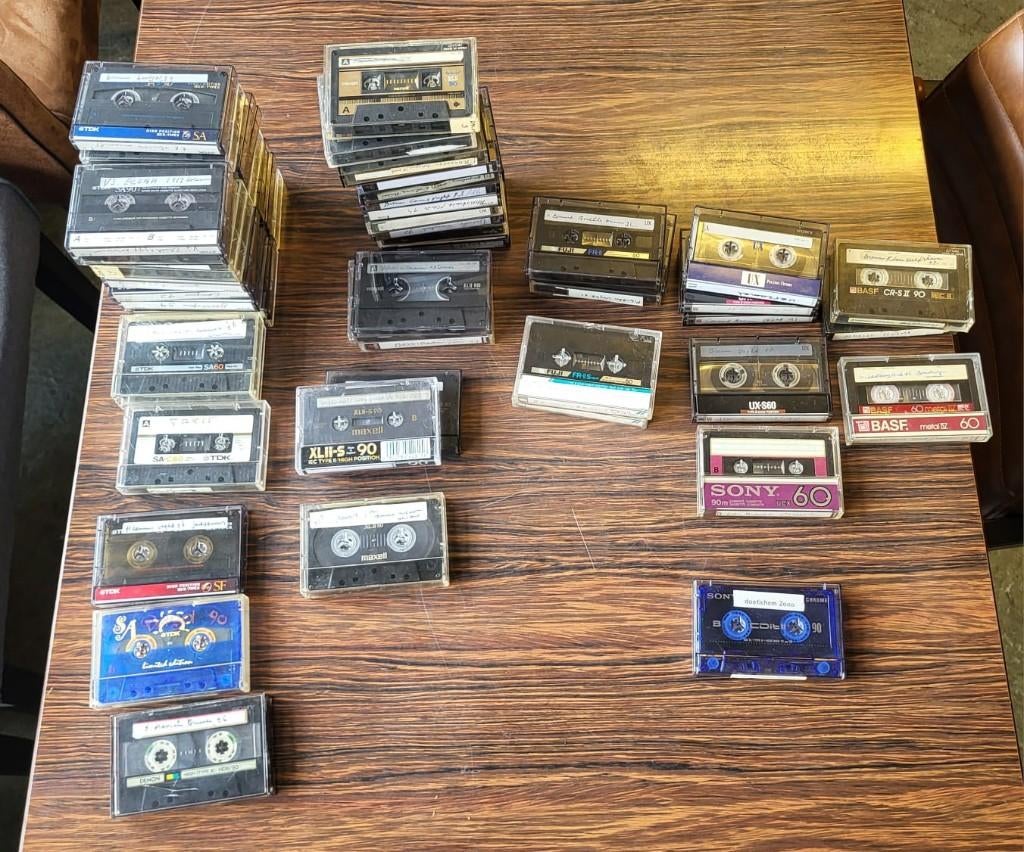Grote set cassettes - TDK/Maxell/Denon/Fuji/Sony.. 56 stuks, Gebruikt, Overige genres, Ophalen of Verzenden, Toebehoren