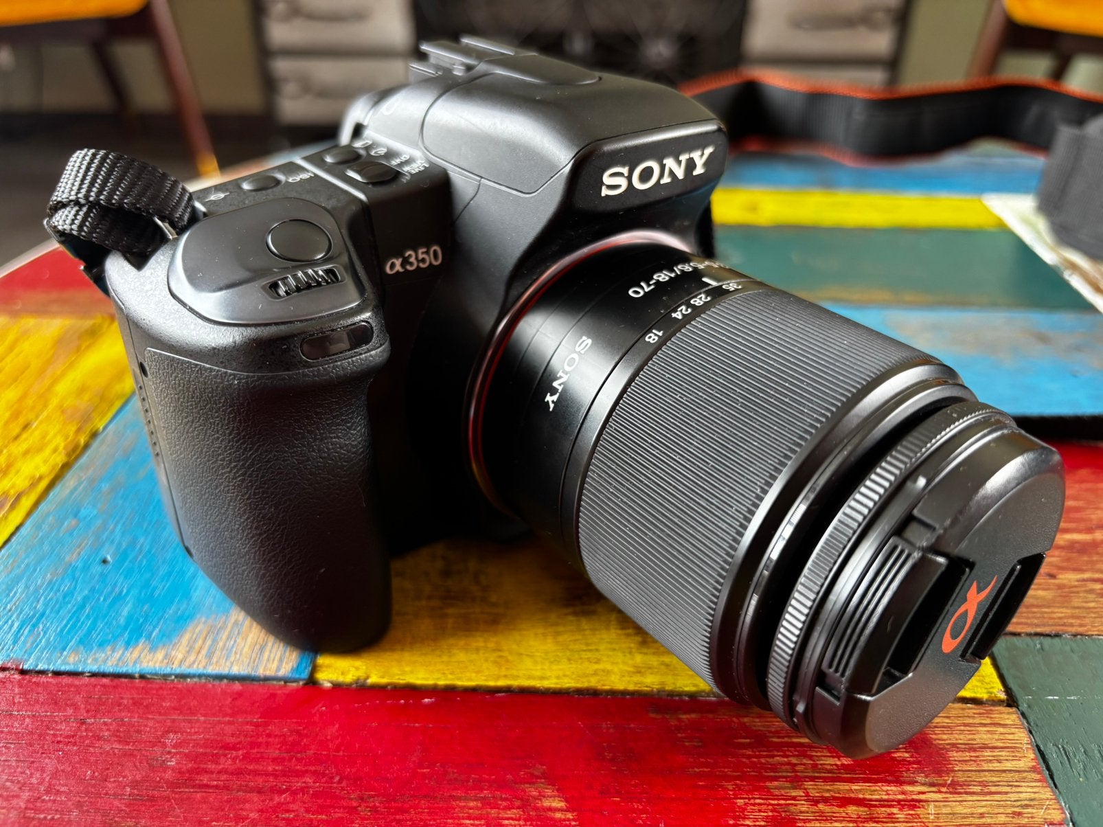 Sony A350 DSLR complete set met 2 lenzen – lees beschrijving, Spiegelreflex, Geheugenkaart, Zo goed als nieuw, Sony