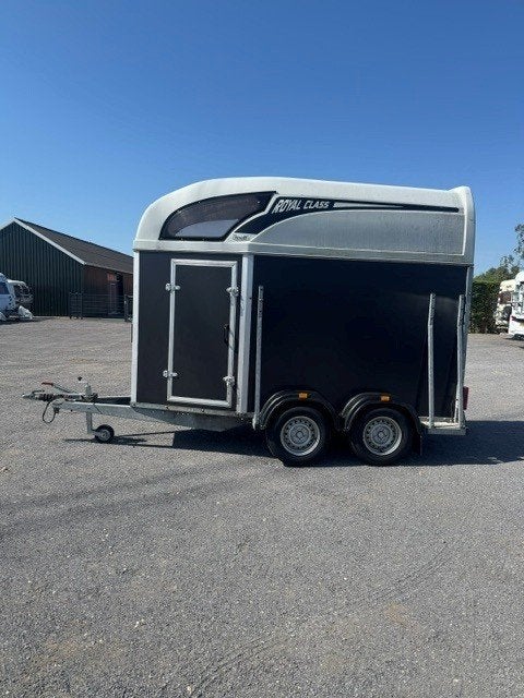 Atec Royal Class 1,5 paards trailer met nieuwe bodem, Ophalen, Zo goed als nieuw, Hout, 1½-paards trailer