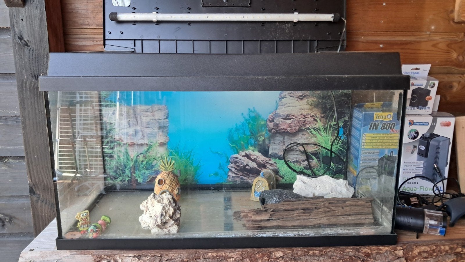 Aquarium compleet 80x40x35 110 liter, Dieren en Toebehoren, Ophalen, Gebruikt, Leeg aquarium