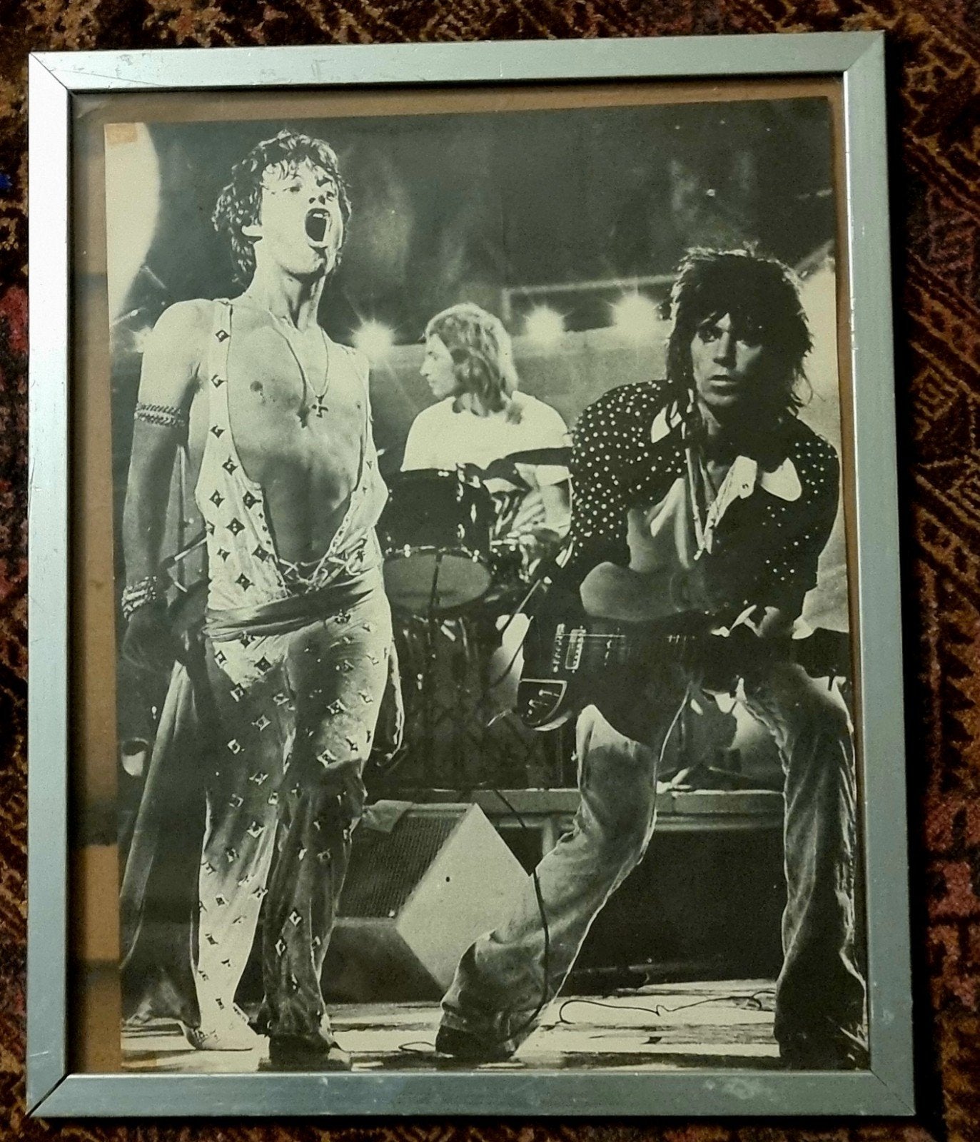 The Rolling Stones Poster - Mick Jagger & Keith Richa, 50 – 75, Gebruikt, Oorspronkelijke maker, Ophalen of Verzenden