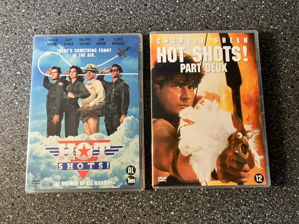 Hot Shots! (1991) + Hot Shots! Part Deux (1993), Vanaf 12 jaar, Ophalen of Verzenden, Zo goed als nieuw, Overige genres