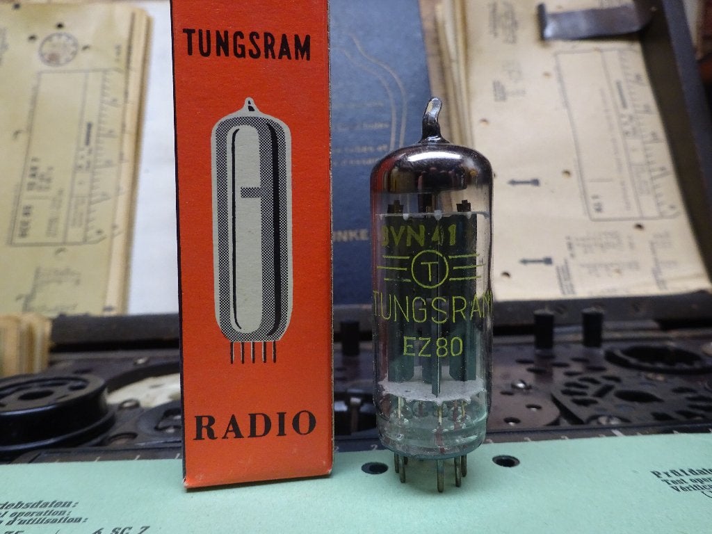EZ80 van tungsram nieuw in doos . NOS ., Ophalen of Verzenden