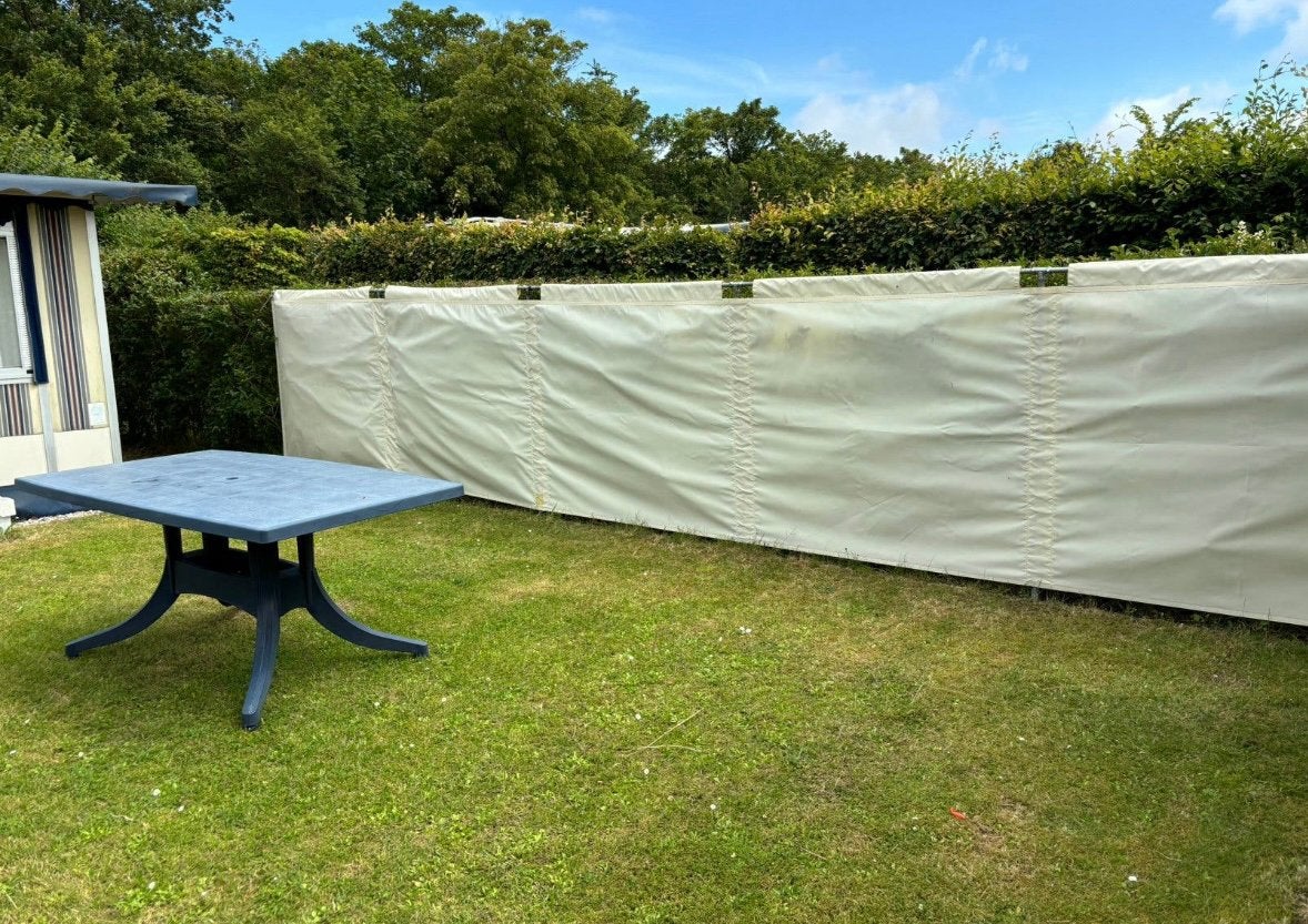 Stormvast semipermanent windscherm privacy, Ophalen, Gebruikt