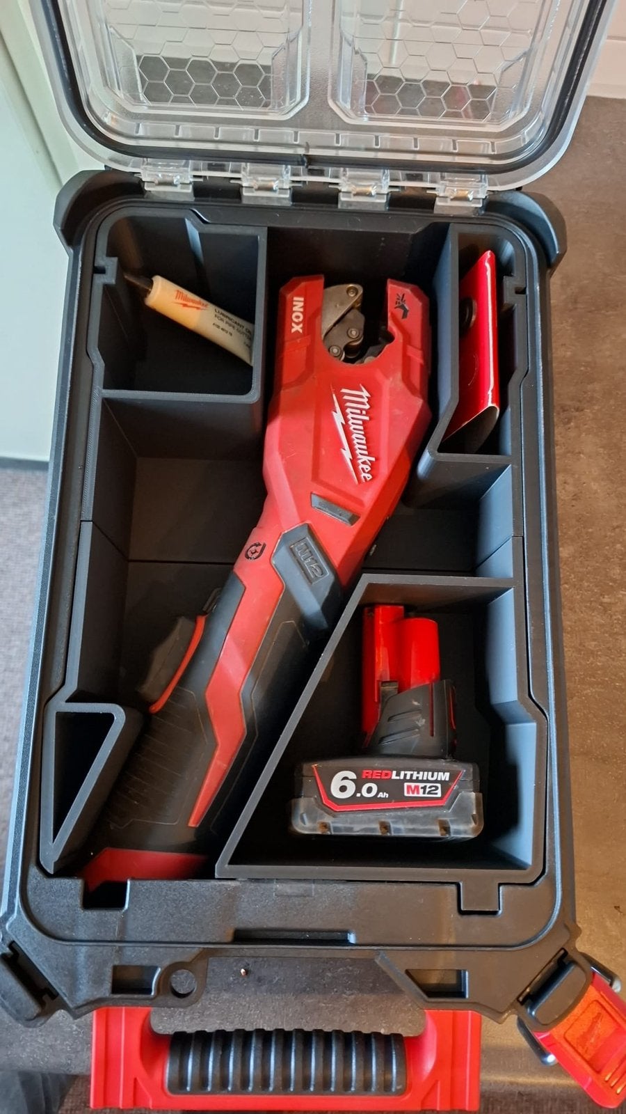 Inzetstuk voor koffer voor pijpsnijder, Doe-het-zelf en Verbouw, Gereedschap | Handgereedschap, Ophalen of Verzenden, Zo goed als nieuw
