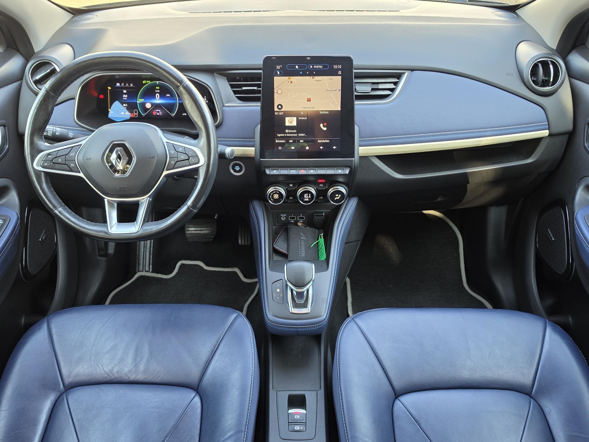 Renault ZOE R135 Serie Limitee Riviera 52 kWh / CCS Snel Lad, Auto's, Renault, Dealer onderhouden, 136 pk, Gebruikt, Blauw