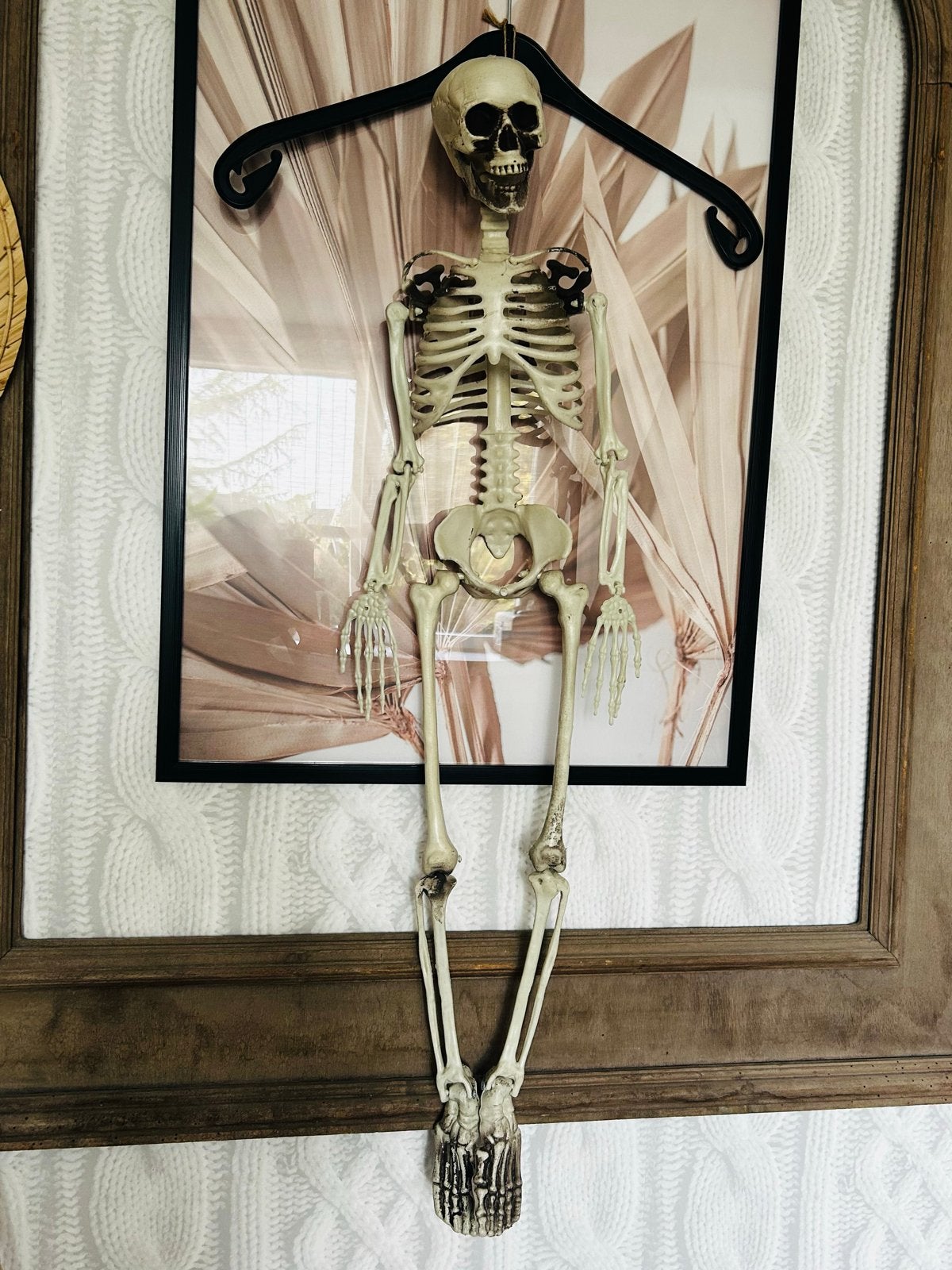 Halloween Hangend Skelet - Zwaardere Kwaliteit Decoratie, Ophalen of Verzenden, Zo goed als nieuw, Versiering, Halloween of Griezel