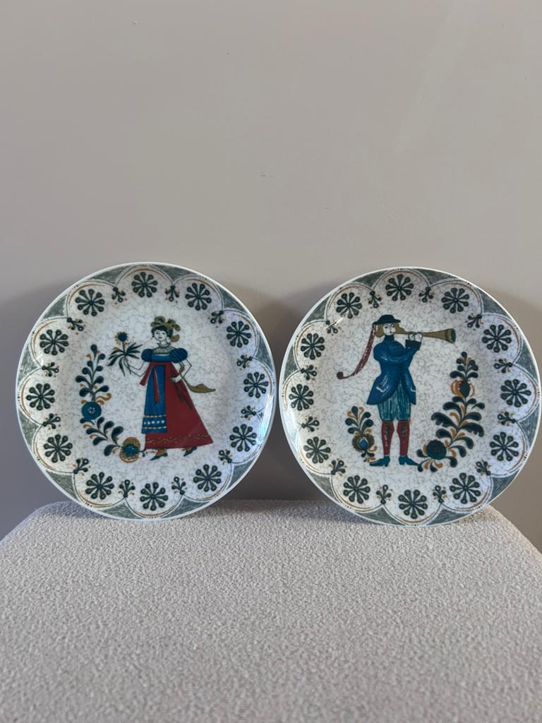 Prachtig vintage borden –Folkloristisch decor–Kurt Hammer, Ophalen of Verzenden