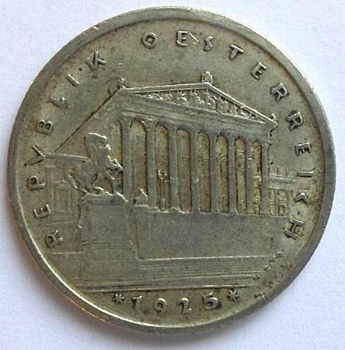 Oostenrijk Ein Schilling 1925., Verzenden, Oostenrijk, Losse munt, Zilver