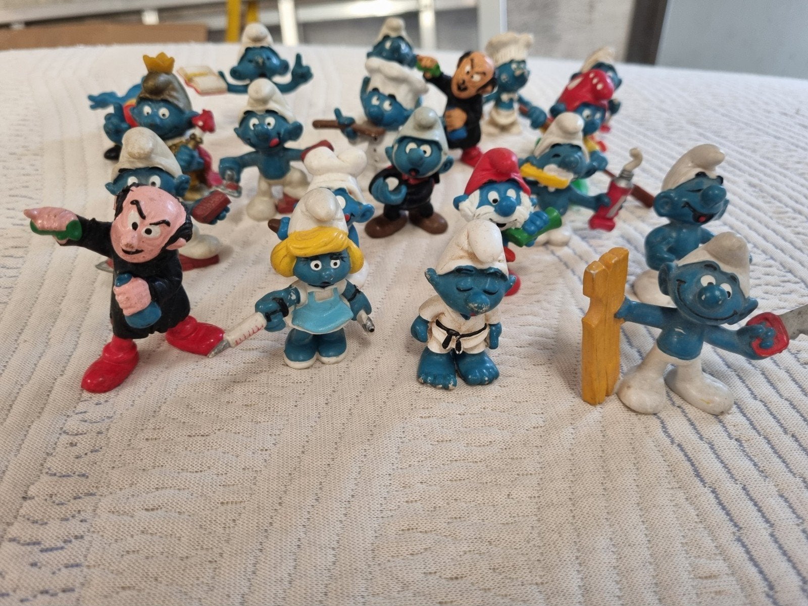 20 Vintage Schleich Smurfen - Peyo/West Germ, Verzamelen, Smurfen, Ophalen of Verzenden, Gebruikt, Verschillende Smurfen
