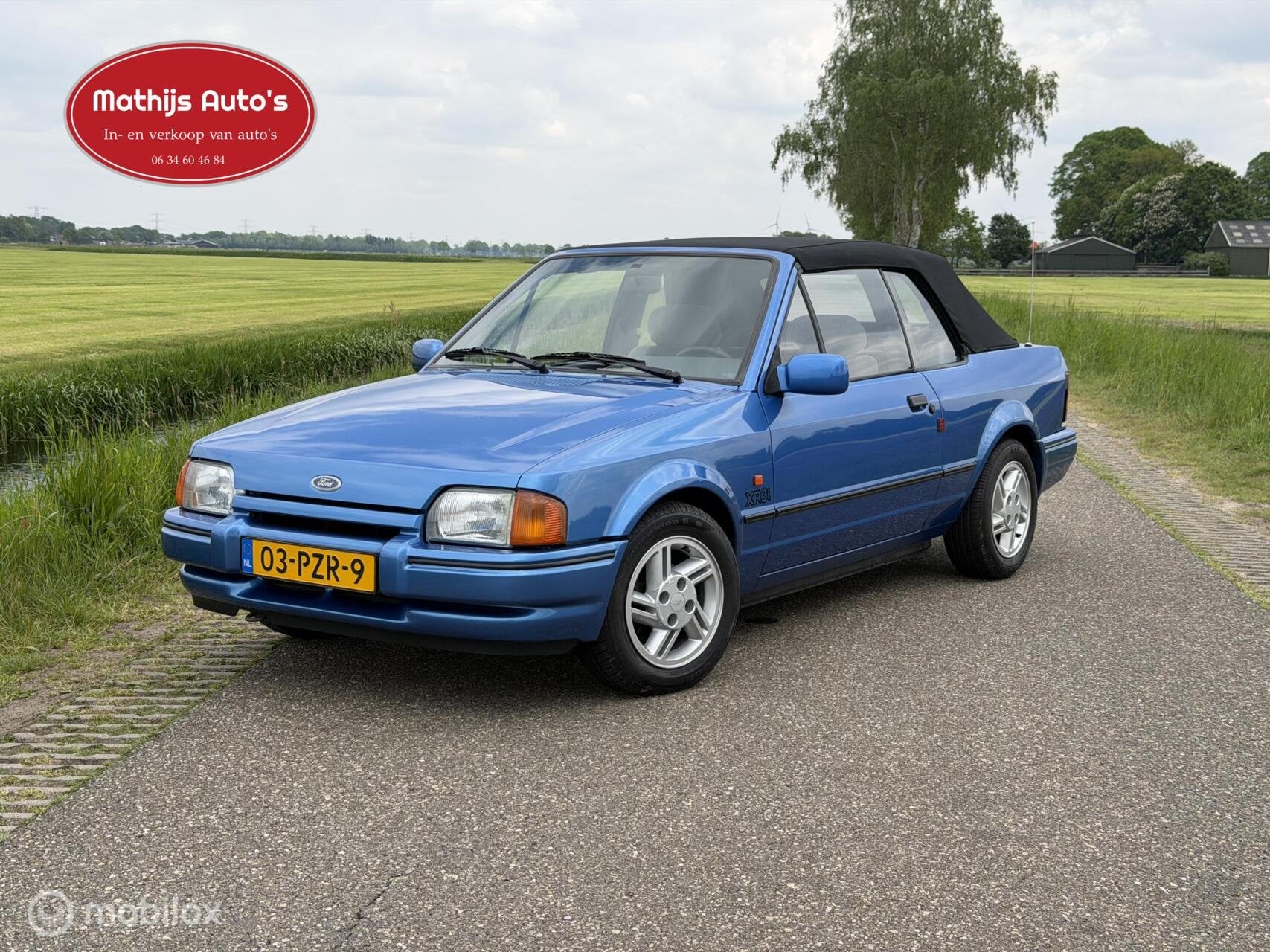 Ford Escort Cabrio 1.6 XR3 Inj. Cabrio super frisse auto!, Auto's, Voorwielaandrijving, 4 cilinders, Cabriolet, Bedrijf