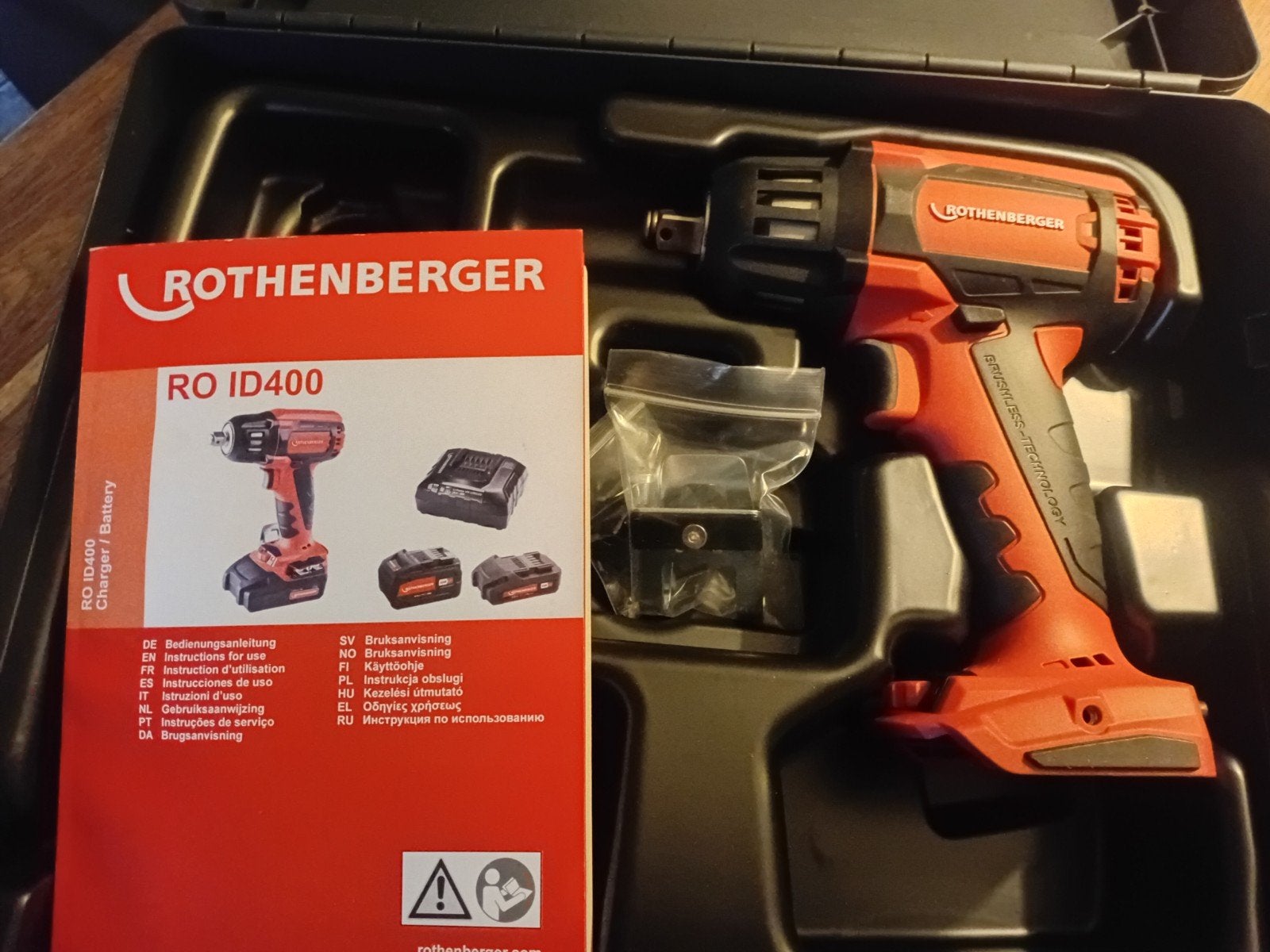 ROTHENBERGER RO ID400 Accu Slagmoersleutel, 600 watt of meer, Variabele snelheid, Overige typen, Ophalen of Verzenden