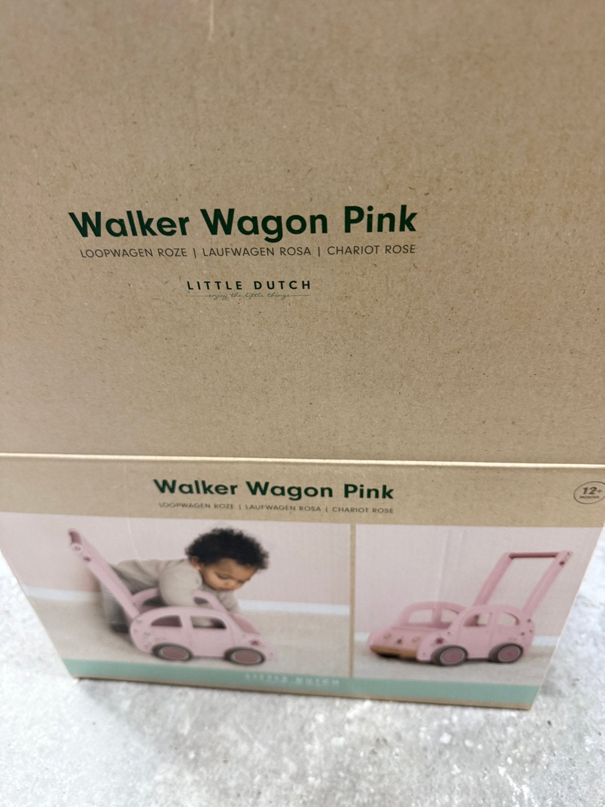 Little Dutch Walker Wagon Pink - Nieuw in doos, Kinderen en Baby's, Ophalen, Nieuw, Loopvoertuig
