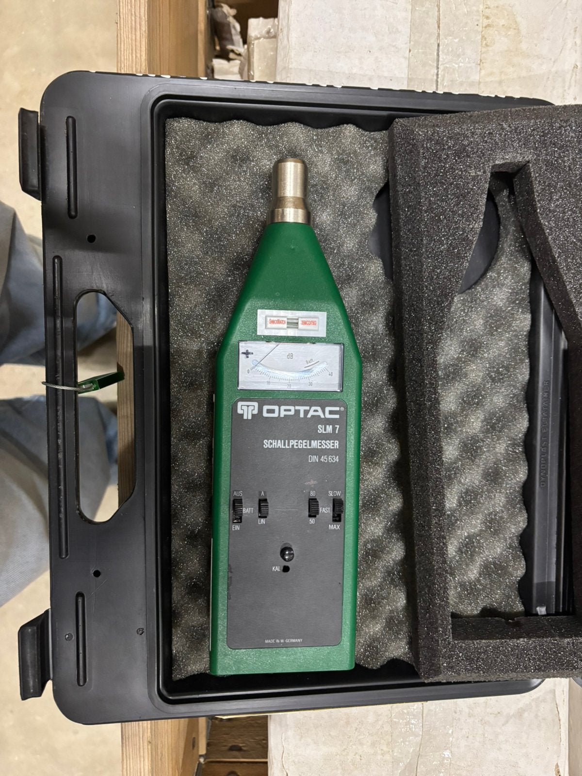 OPTAC SLM7 Geluidsniveaumeter Decibelmeter dB Meter, Doe-het-zelf en Verbouw, Ophalen, Zo goed als nieuw, Geluid