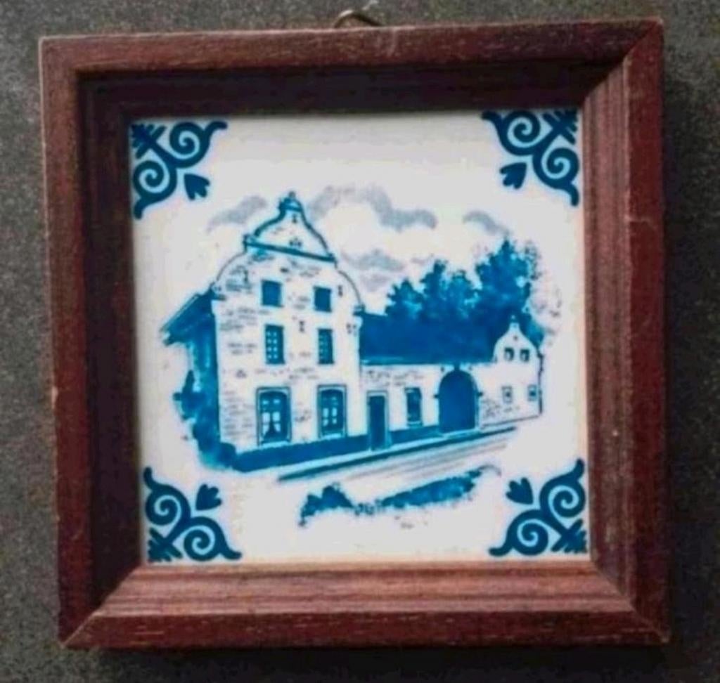 Tegeltje Limburg - Gesloten Hoeve (Melkunie, 1984), Ophalen of Verzenden