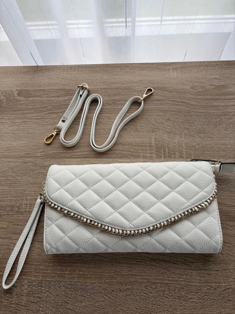Nieuw: witte schoudertas, Ophalen of Verzenden, Nieuw, Wit