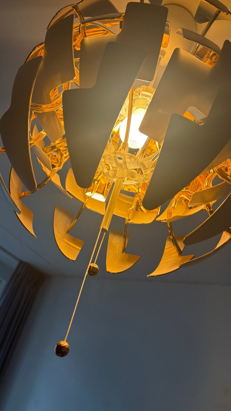 IKEA PS 2014 Hanglamp - Warm Koperen Lichteffect, Ophalen, Zo goed als nieuw, Metaal, Minder dan 50 cm