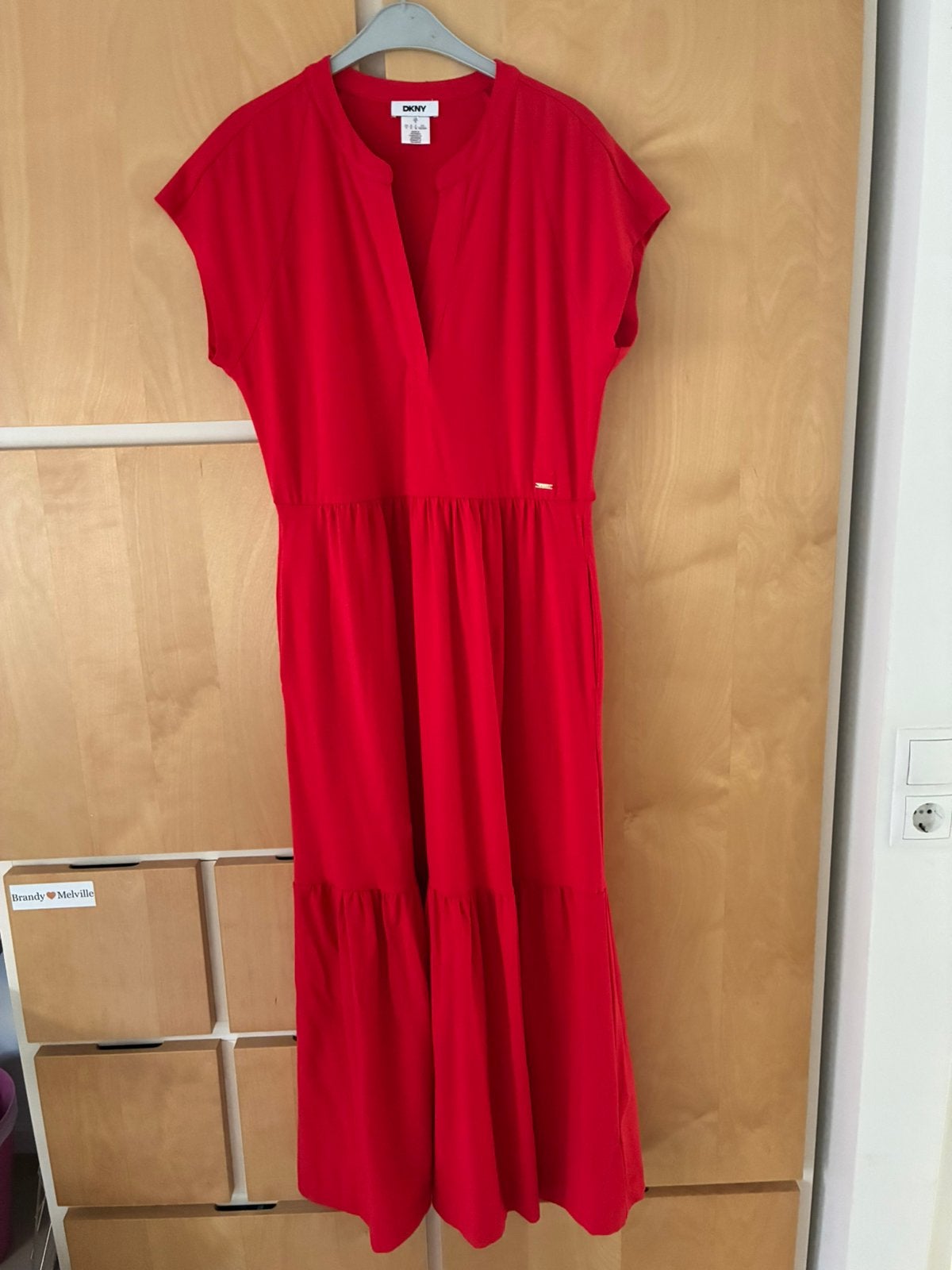 Mooie damesjurk van DKNY, Kleding | Dames, Oranje, Ophalen of Verzenden, Zo goed als nieuw, Maat 36 (S)