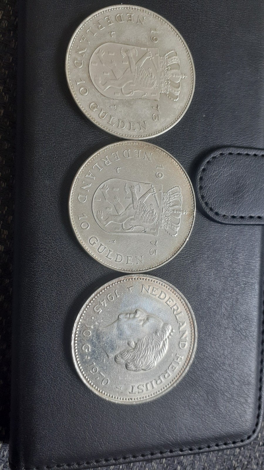 Zilveren Juliana munten - 25 gram brutto per stuk, Koningin Juliana, Zilver, Losse munt, Overige waardes