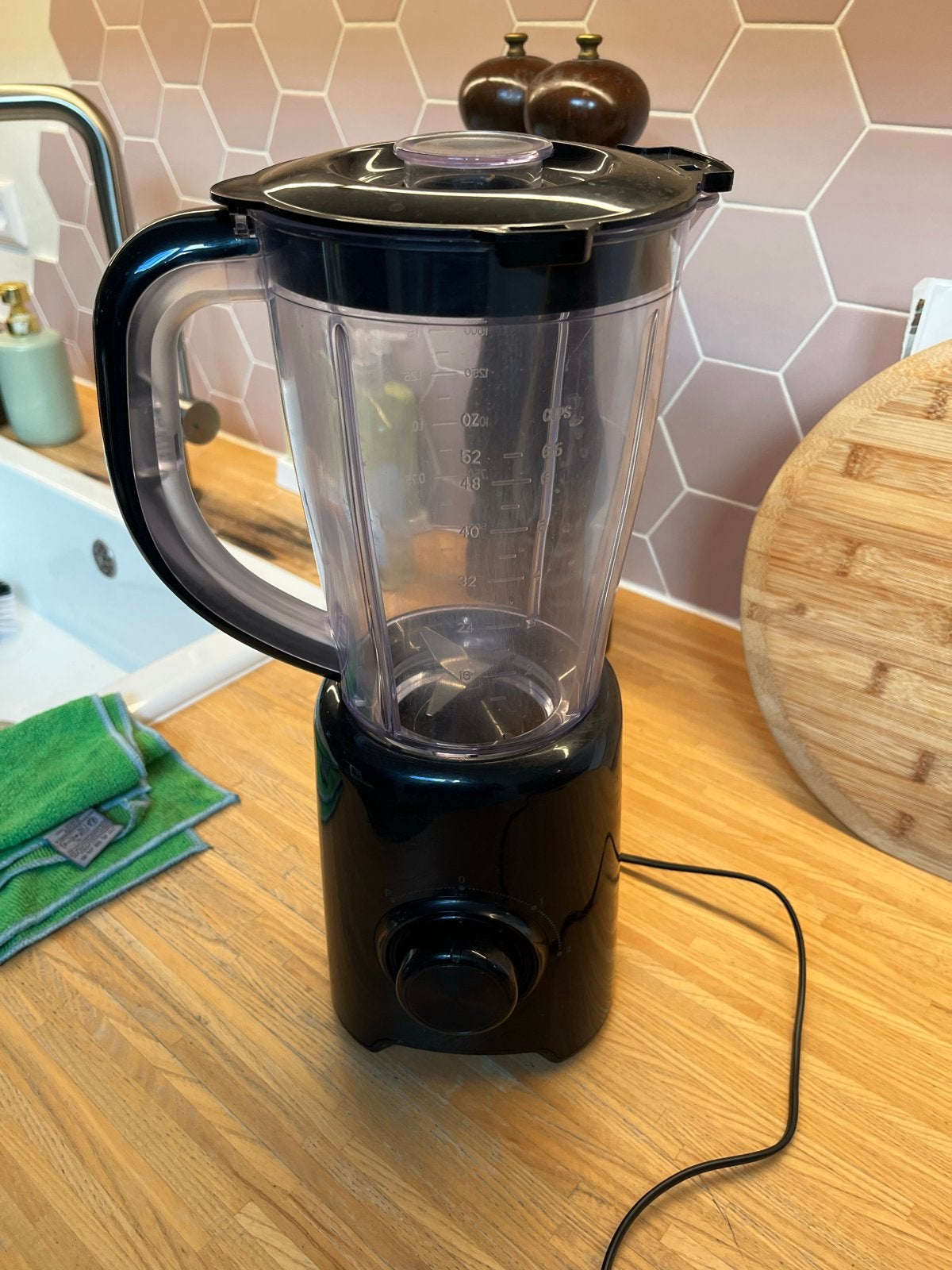 Zwarte Blender - Perfect voor Smoothies en Meer!, Witgoed en Apparatuur, Ophalen of Verzenden, Gebruikt, Blender