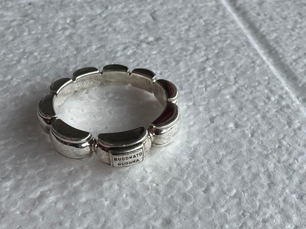 Refined Batul Ring Silver, Ophalen of Verzenden, Zo goed als nieuw, 17 tot 18, Dame of Heer