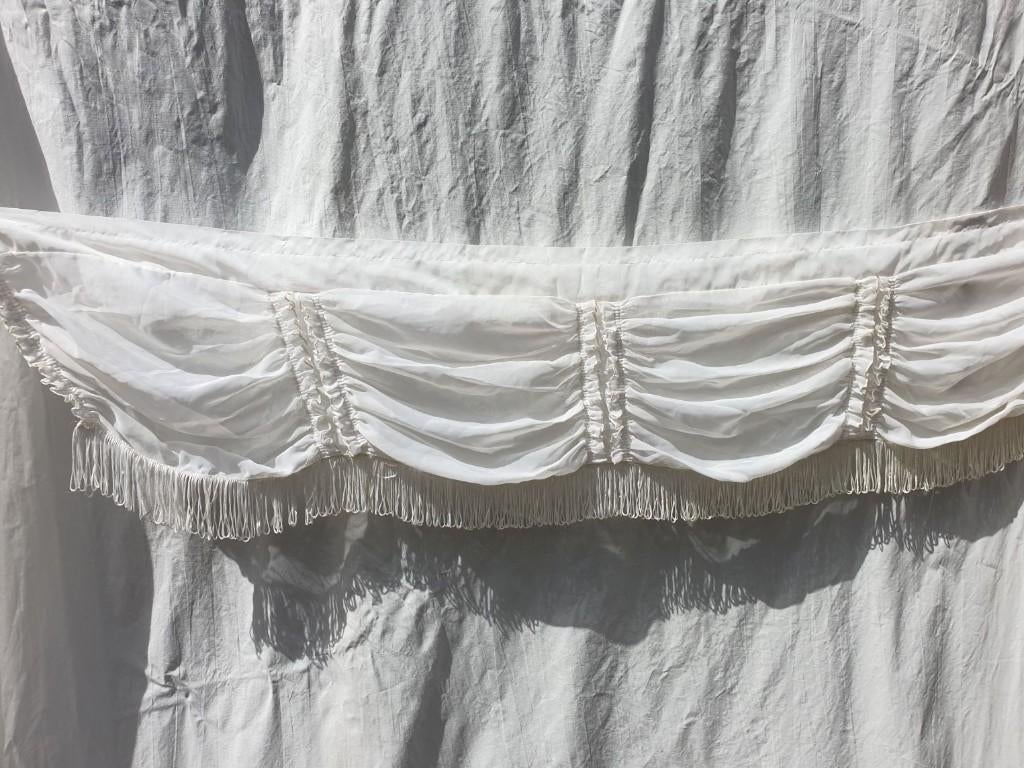 Mooie witte vitrage 35 cm lang 240 breed, ., Wit, Ophalen of Verzenden, Zo goed als nieuw