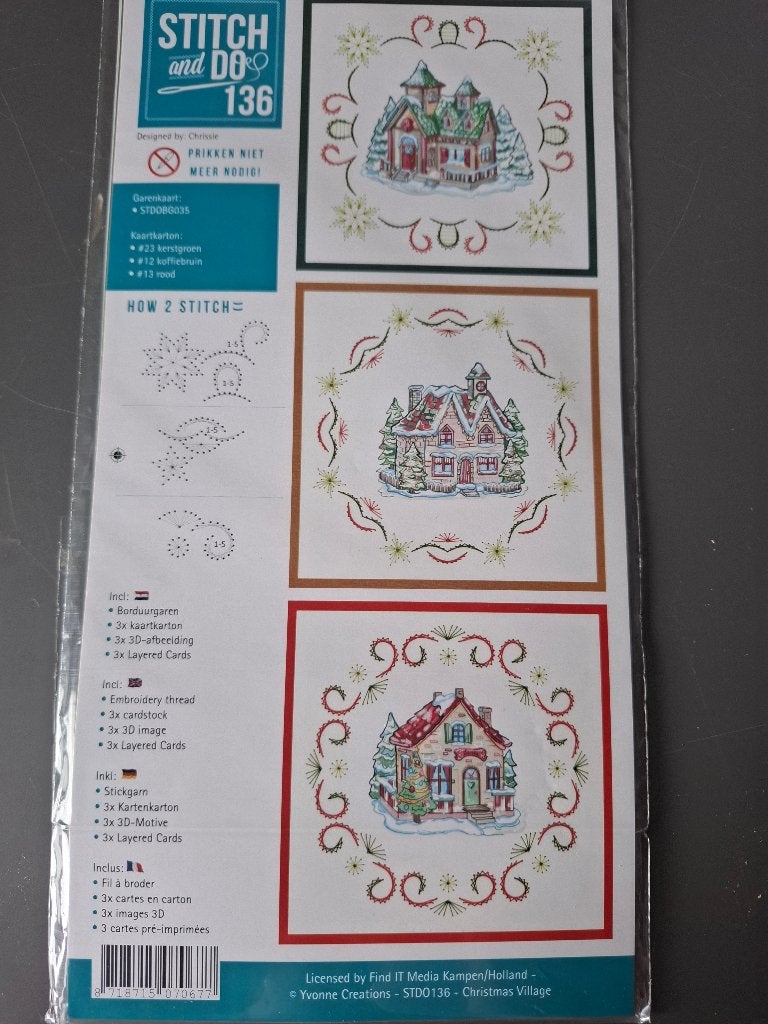 Stitch and do 136, Hobby en Vrije tijd, Kaarten | Zelf maken, Ophalen of Verzenden, Nieuw, Kerst, Overige typen