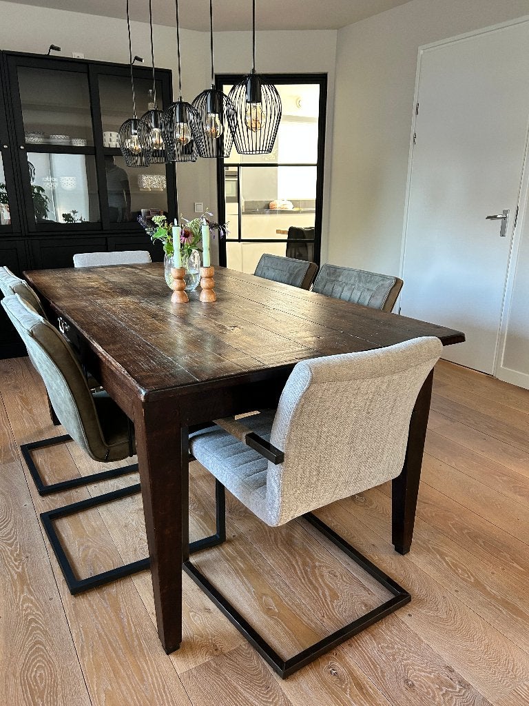 eetkamertafel (klooster) met lade, Huis en Inrichting, Ophalen, Gebruikt, 200 cm of meer, 50 tot 100 cm