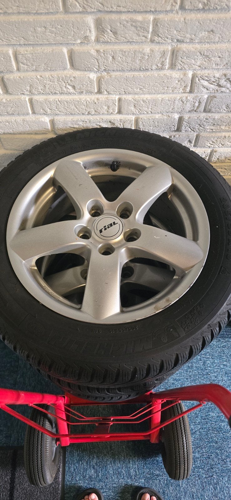 Honda Civic winterset 205/55 R16 Michelin Alpin A4, Ophalen, Gebruikt