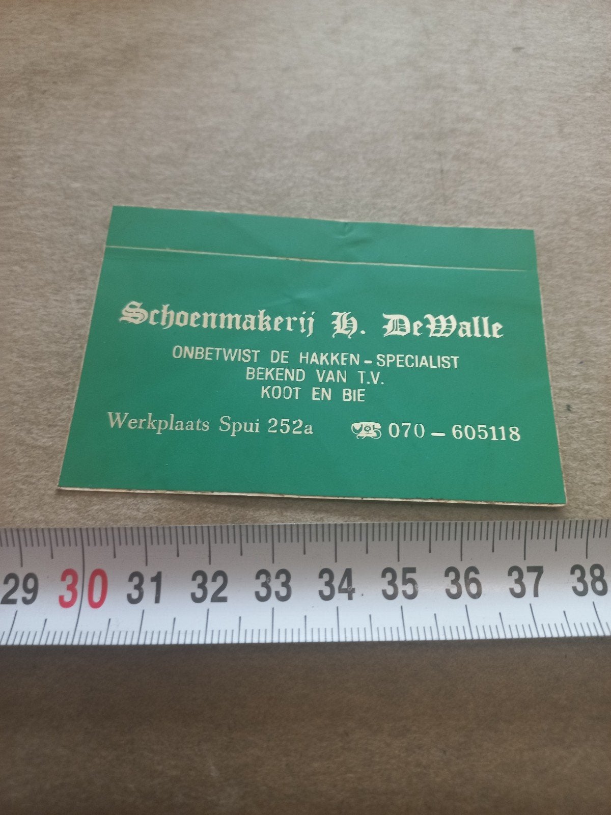 sticker Schoenmakerij H. DeWalle - Koot en Bie, Ophalen of Verzenden
