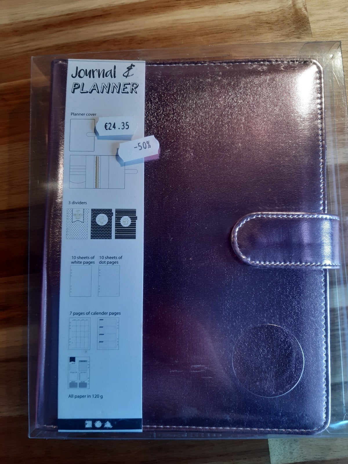 Roze bullet journal, 19x23cm, Ophalen of Verzenden, Nieuw, Album of Boek, Overige merken