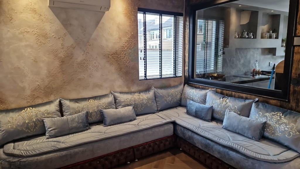 Marokaanse bank, Huis en Inrichting, Banken | Bankstellen, Chic, Minder dan 75 cm, 150 tot 200 cm, Hoekbank