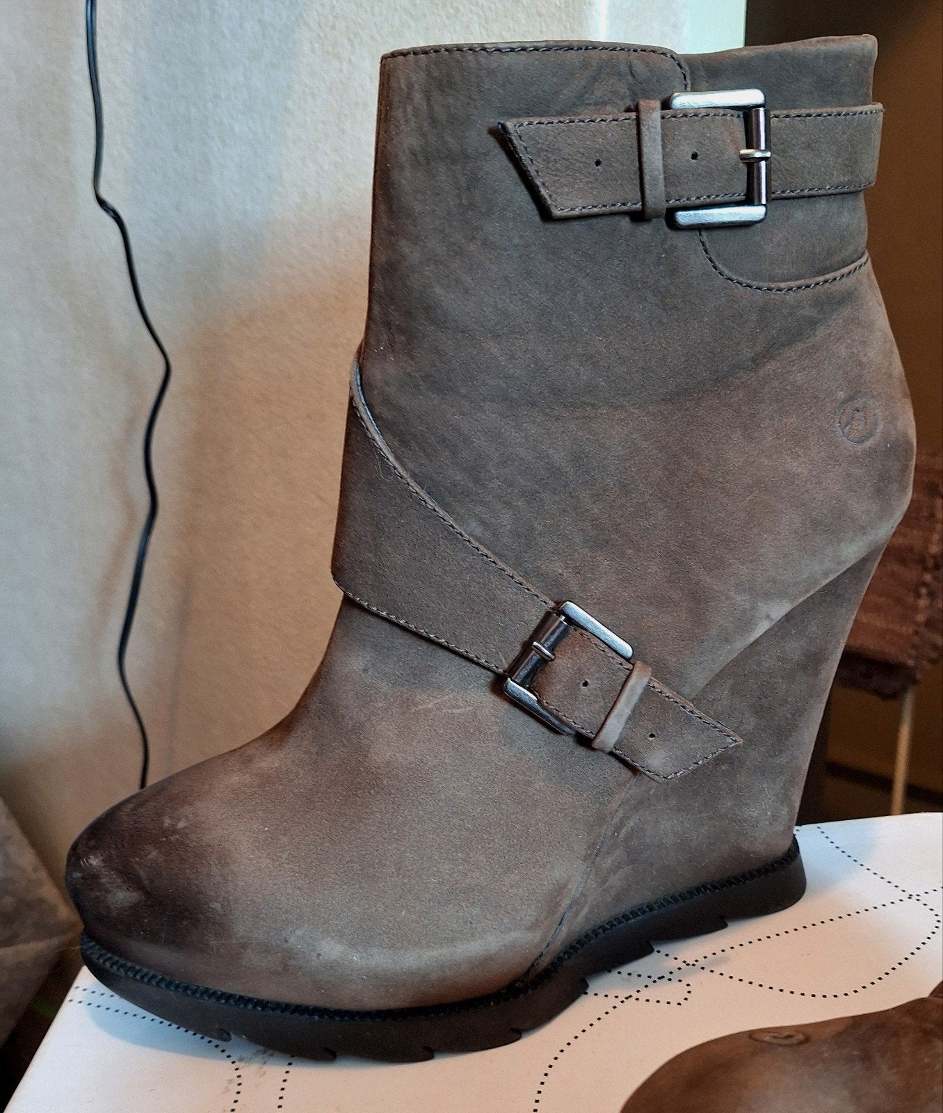 Bronx  vintage enkellaarsjes met sleehak  maat 39/(40 ), Bronx, Bruin, Lage of Enkellaarzen, Nieuw