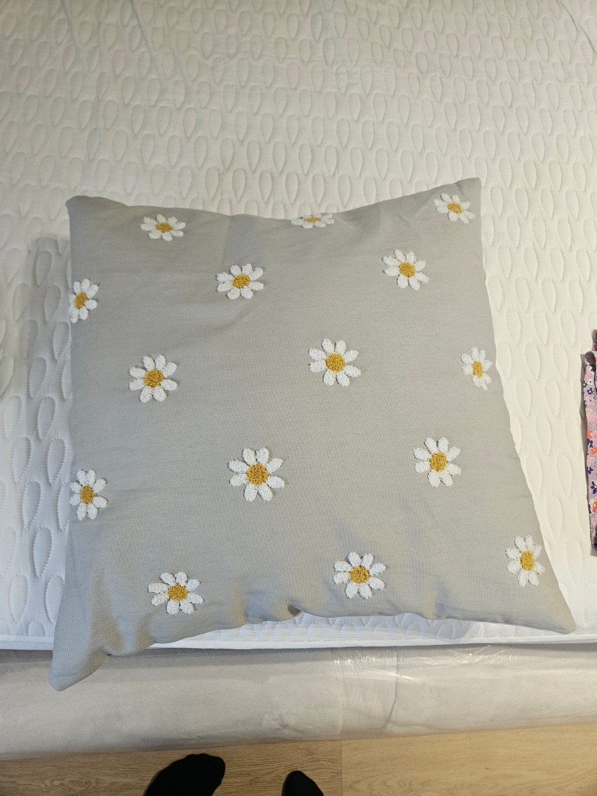 NIEUW Nattslanda kussen bloemenpatroon 50x50cm, Ophalen of Verzenden, Nieuw, Wit