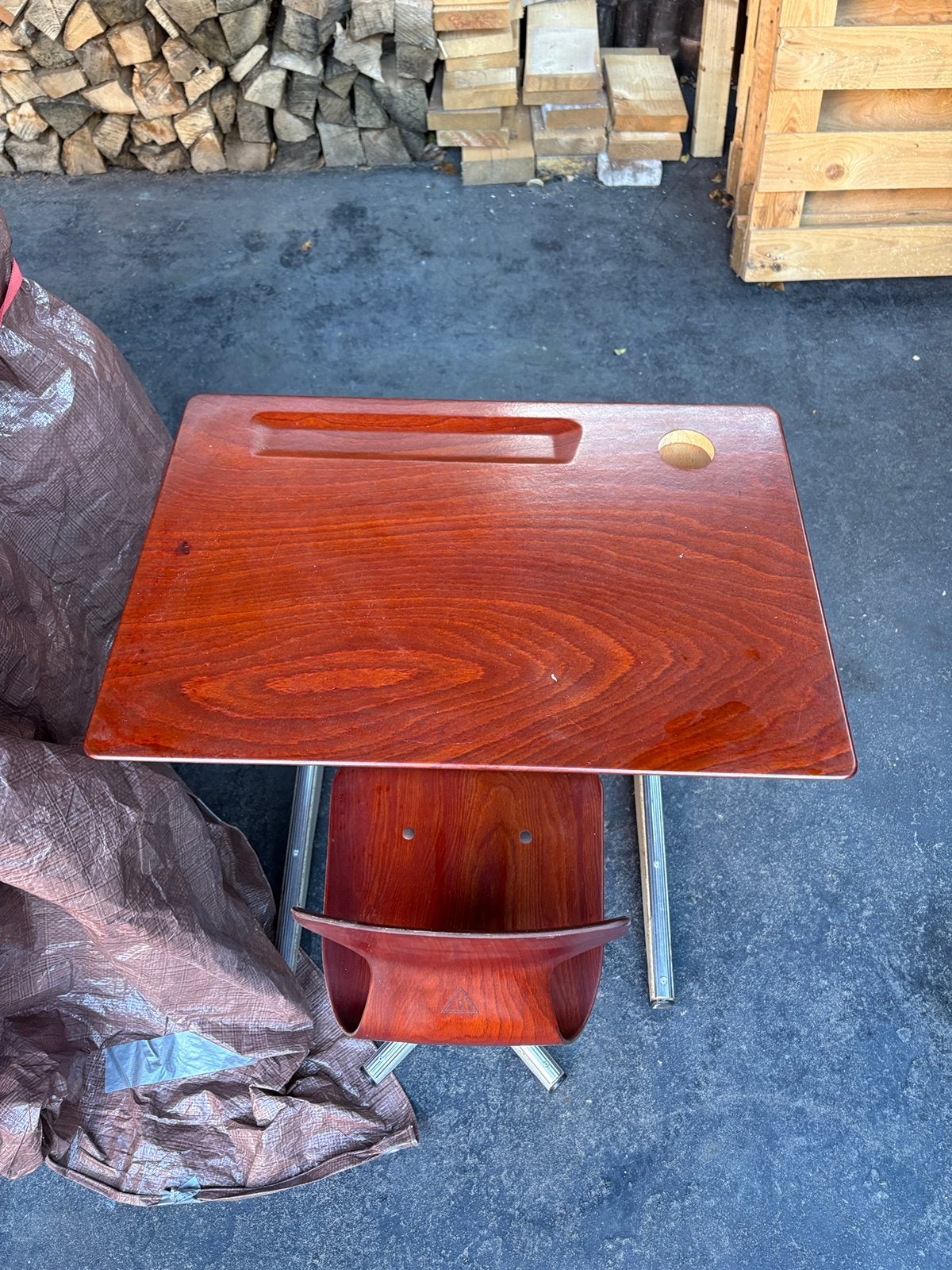 Kindertafel + stoeltje, Ophalen, Gebruikt, Tafel(s) en Stoel(en)