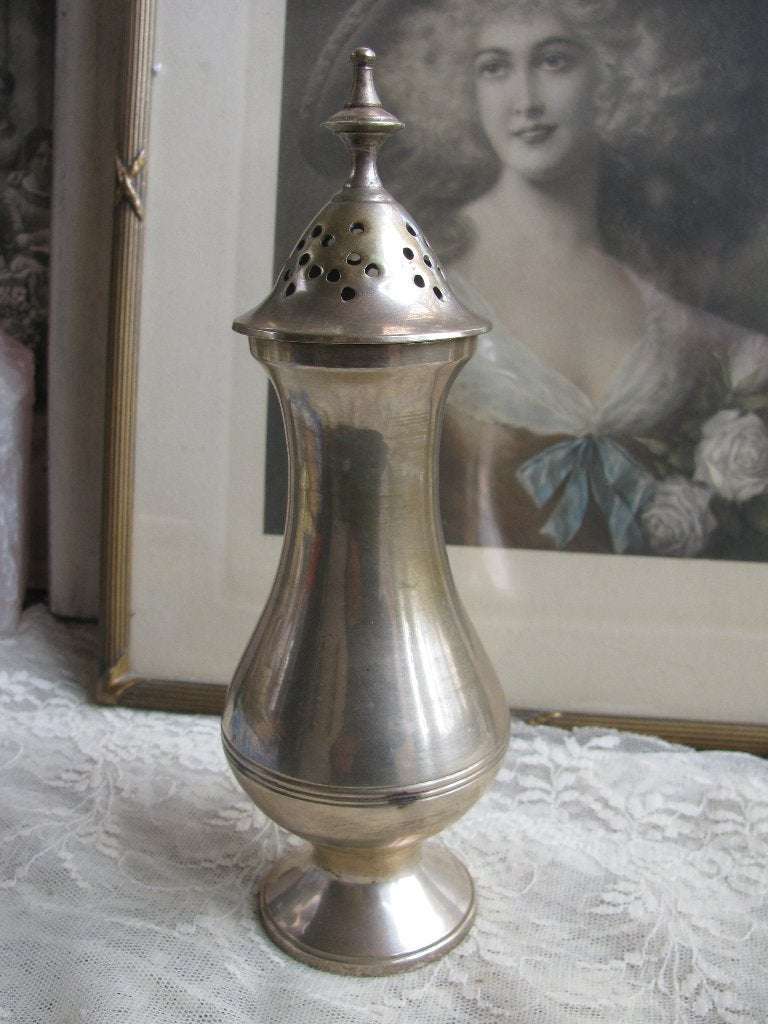Grote Zilver Kleurige Suikerstrooier / Strooier - 18 cm, Antiek en Kunst, Verzenden