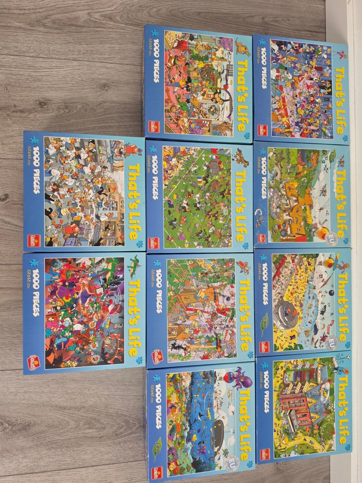 That's life puzzels 10x, Hobby en Vrije tijd, Denksport en Puzzels, Ophalen, 500 t/m 1500 stukjes, Zo goed als nieuw