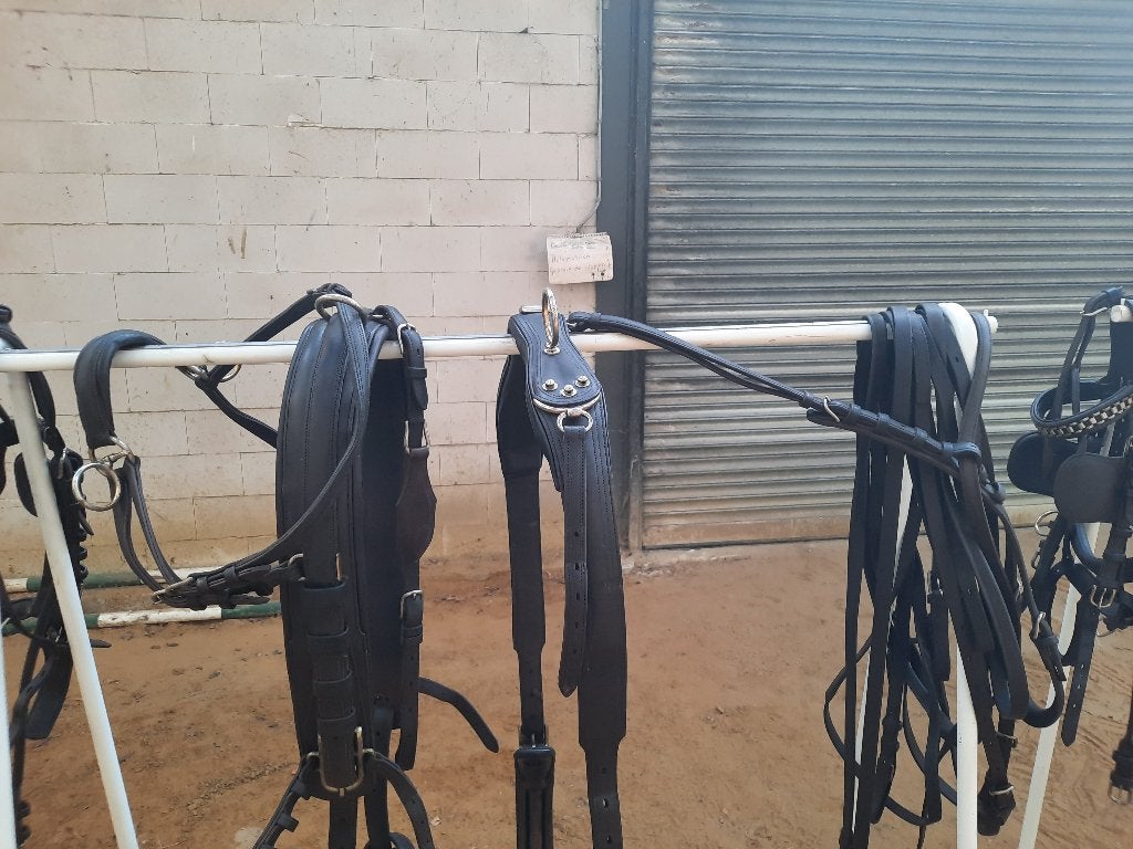 Te koop 2 spantuig van der Wiel Cob maat of kleine paarden., Ophalen, Gebruikt, Overige disciplines, Bruin