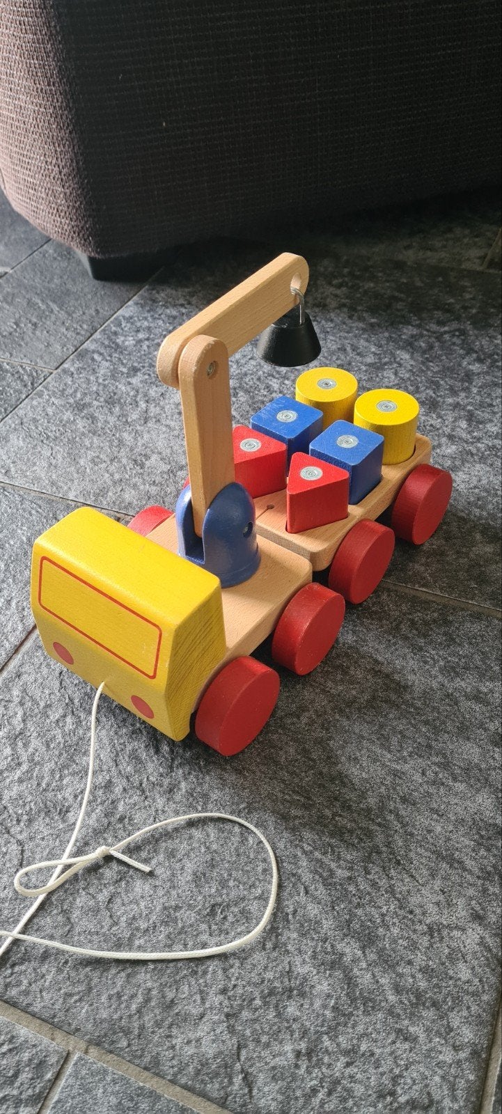 houten blokken hijskraan, Ophalen of Verzenden, Zo goed als nieuw