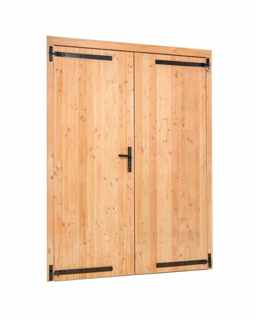 Douglas dubbele klampdeur XXL B225,4xH215cm, Ophalen, Nieuw, Hout, Overige typen