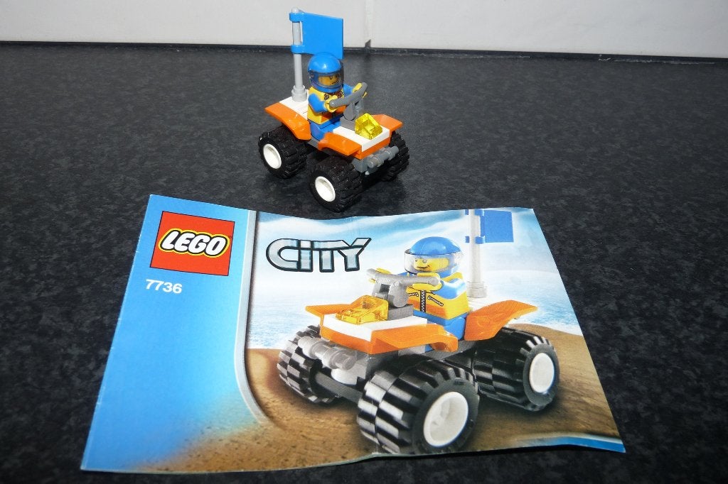 z.g.a.n Lego City 7736 Coast Guard Quad Bike, City, Lego, Ophalen of Verzenden, Complete set