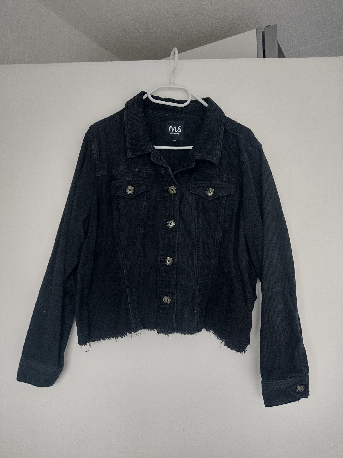 Kort model rib jasje maat 46, Ophalen, Zwart, Maat 46/48 (XL) of groter, Zo goed als nieuw