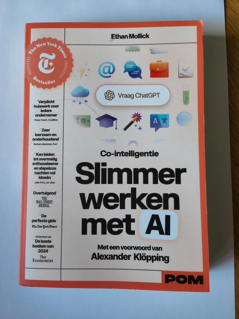 Slimmer werken met AI - Co-intelligentie, Ophalen of Verzenden, Zo goed als nieuw, Overige onderwerpen, Ethan Mollick
