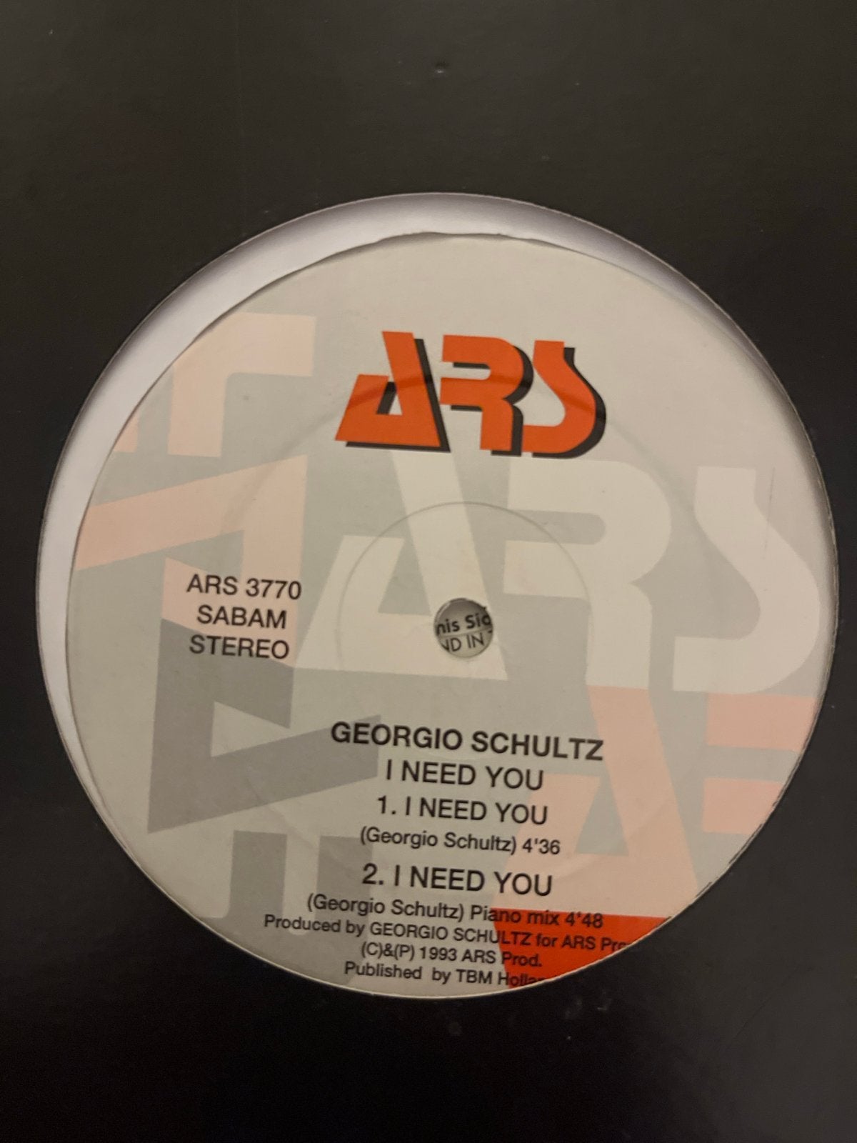 Georgio Schultz - I Need You (Deep House Techno Vinyl), Cd's en Dvd's, Vinyl | Dance en House, Ophalen of Verzenden, Gebruikt